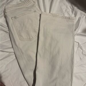 Abercrombie & Fitch Women's Off-White Vintage Flare Jeans